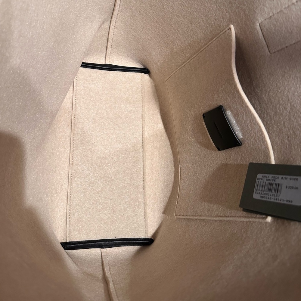 All Saints Cream Tote Bag - Picture 3 of 7